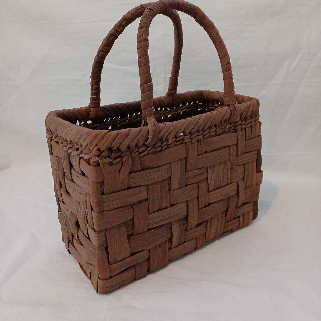 小さい国産山葡萄かご　太ひご