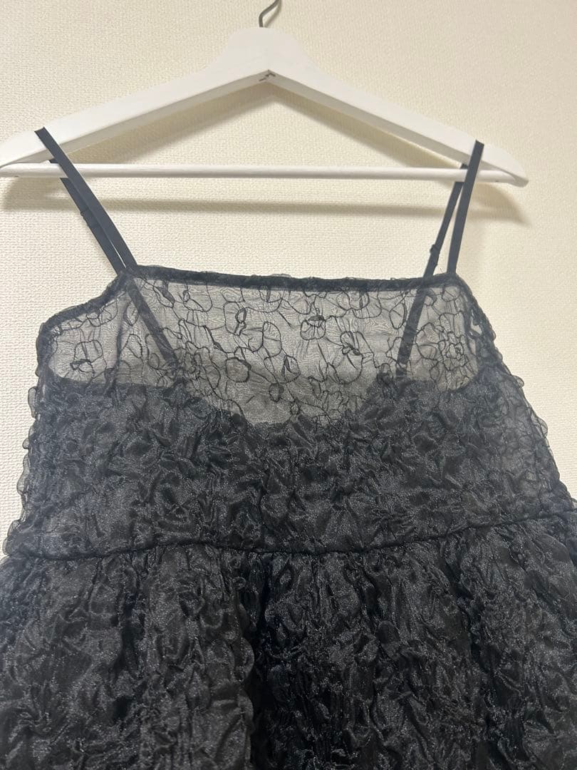 rosymonster オーガンジートップス 黒