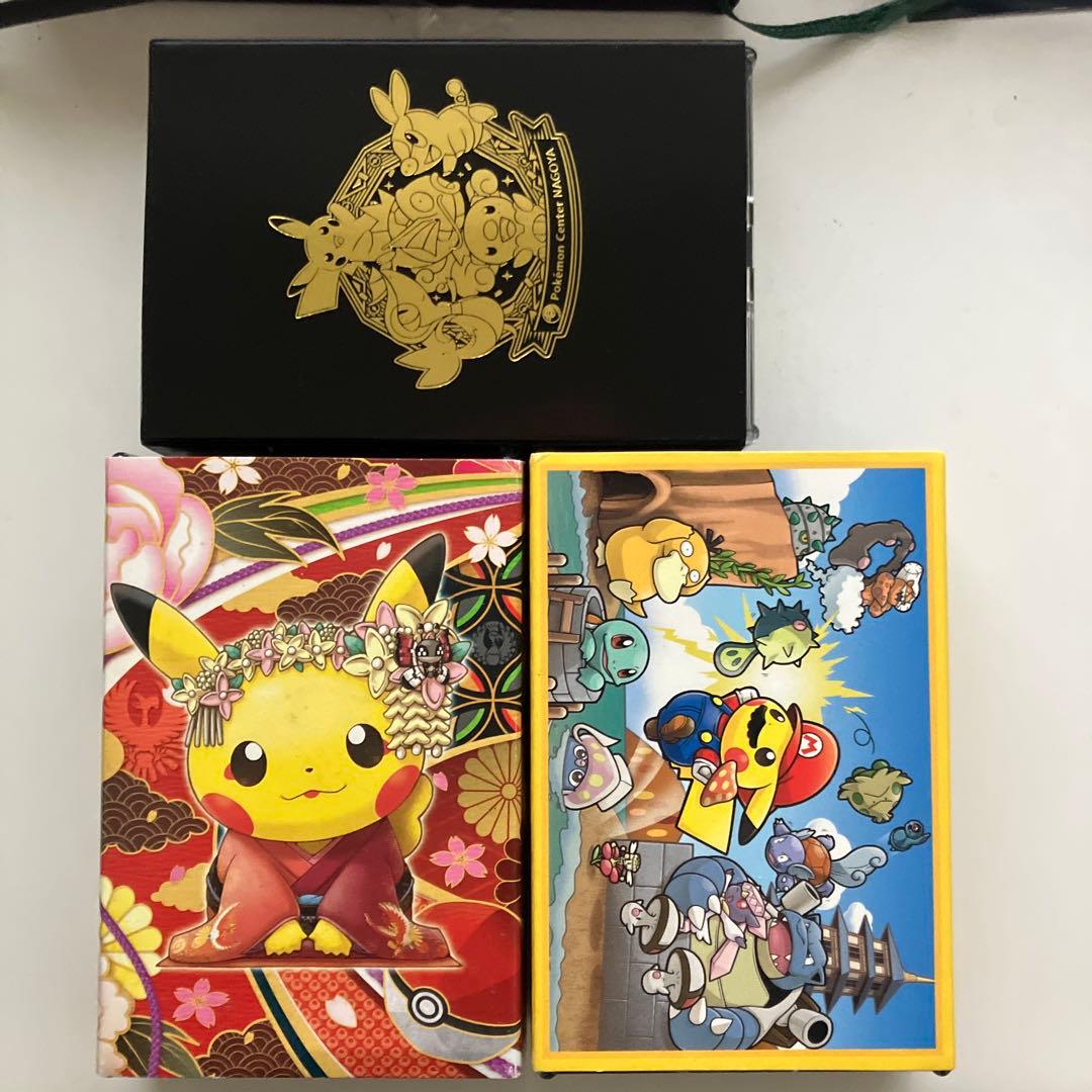 ポケモン　トランプ　マリオピカチュウ等　空箱三つ