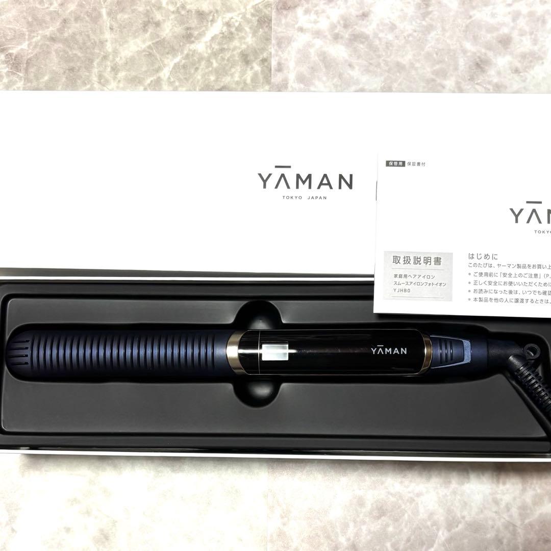 ヤーマン ヘアアイロン ネイビー スムースアイロンフォトイオン YJHB0L