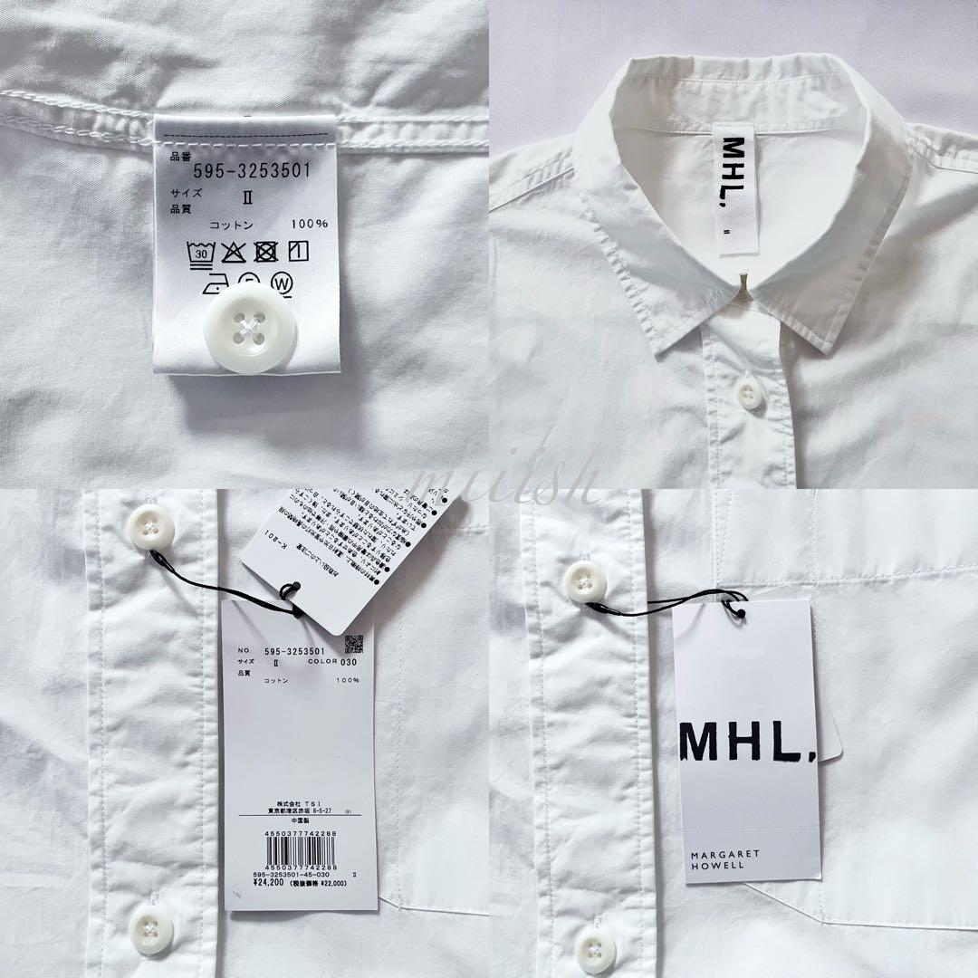 新品2023マーガレットハウエル コンパクトコットンポプリシャツ 2.4万