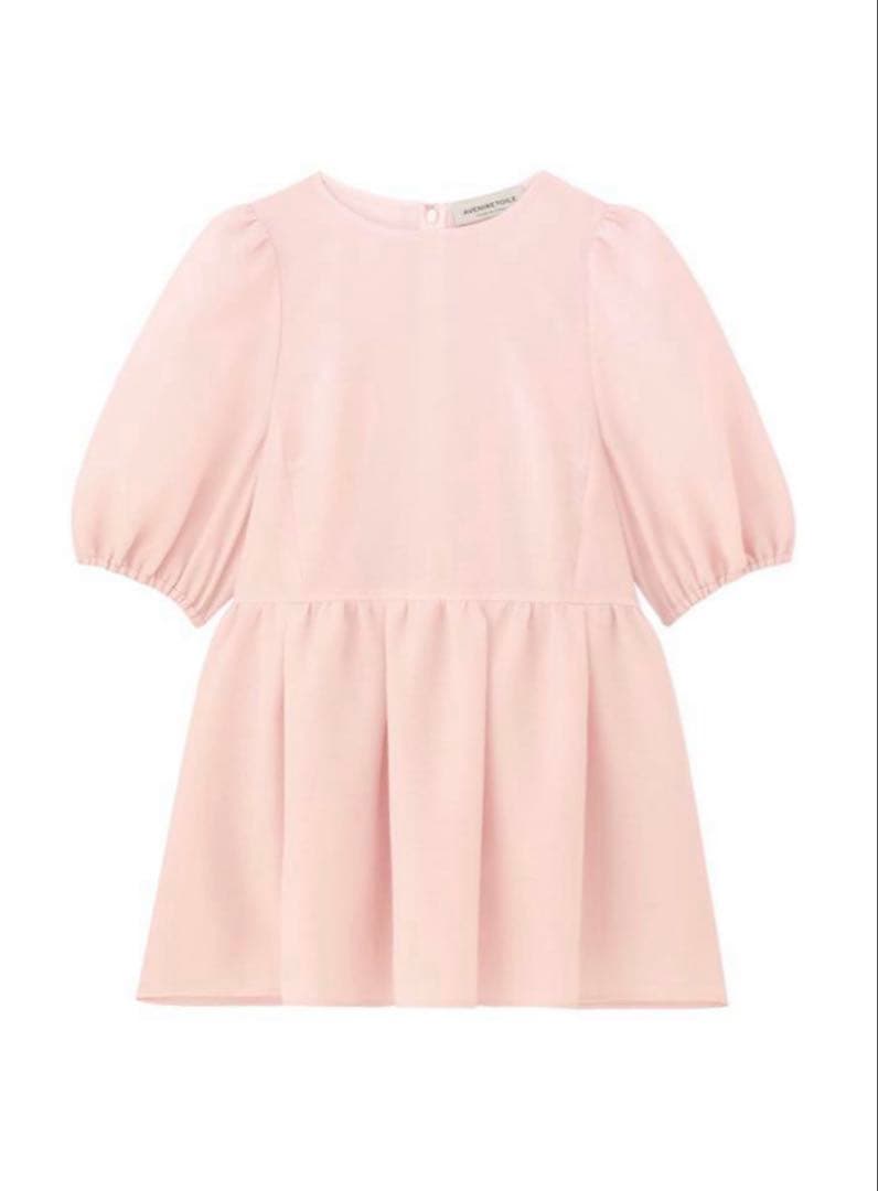 アベニールエトワール　ジャガードタックペプラムブラウス　36