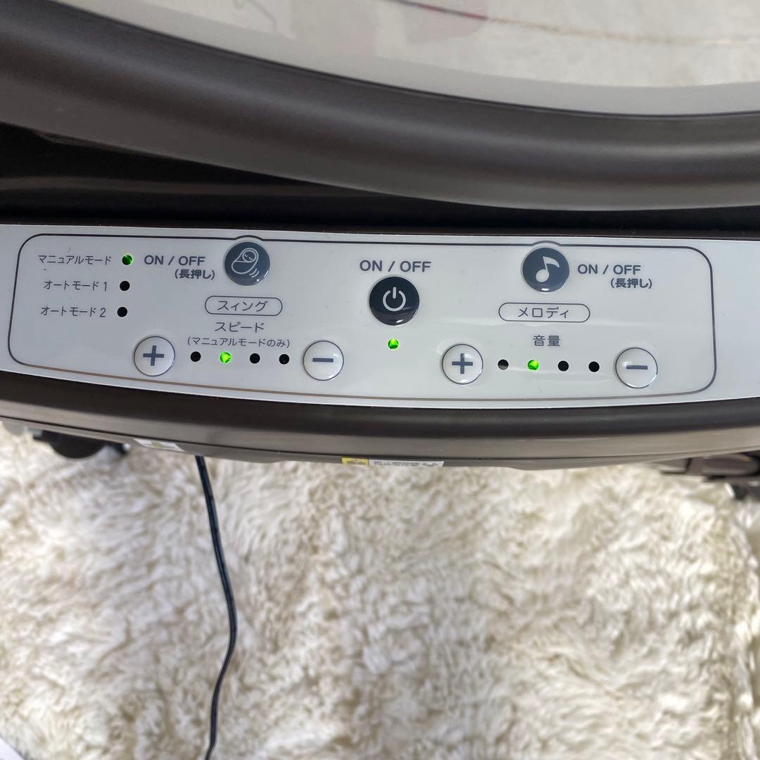 【極美品】Aprica ユラリズム オートライト 電動ハイローチェア グレー