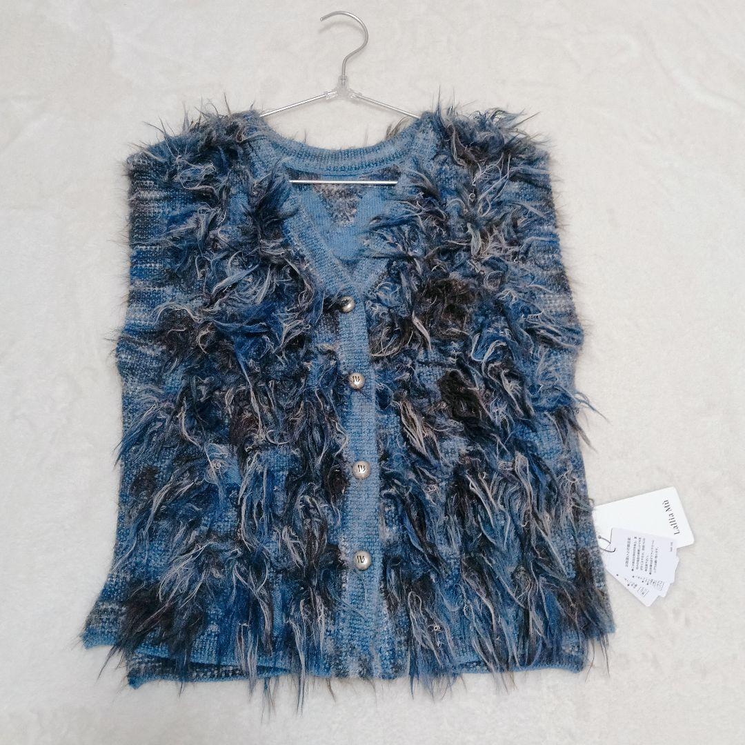 新品　ラリアムー　25aw　ジャガードニットベスト　定価27500