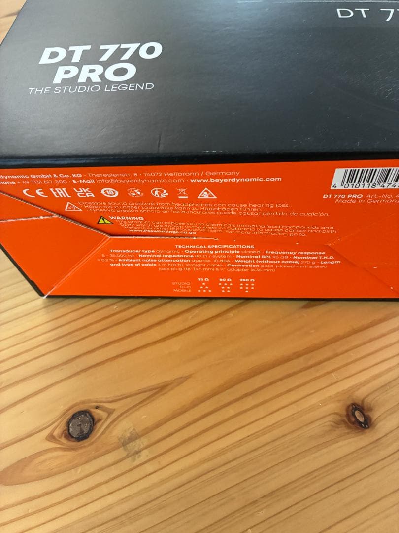 beyerdynamic / DT770PRO 80Ω 密閉型モニターヘッドホン