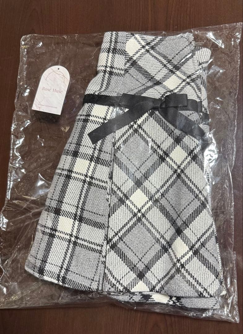 専用出品Rosé Muse tweed like ribbon skirtグレー