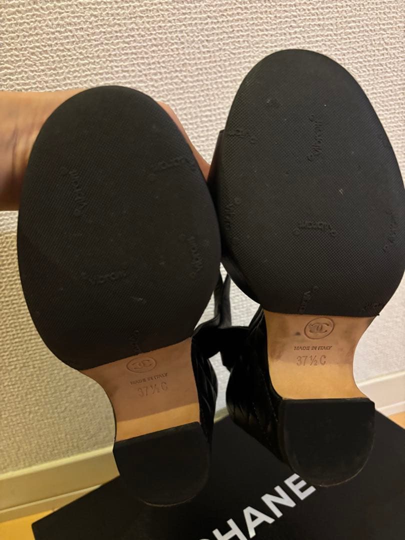 CHANEL ストラップサンダル　サイズ371/2