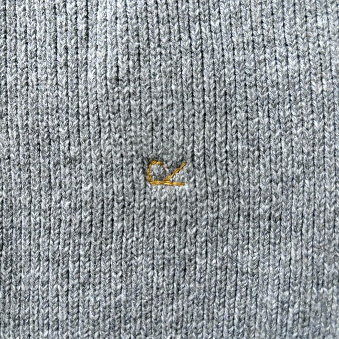 近年モデル✨45R チルデンニットソーのベスト R刺繍 グレー　美品