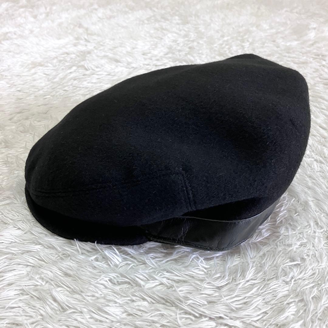 GUCCI 帽子 ベレー帽 ハンチング帽 GG柄 ブラック