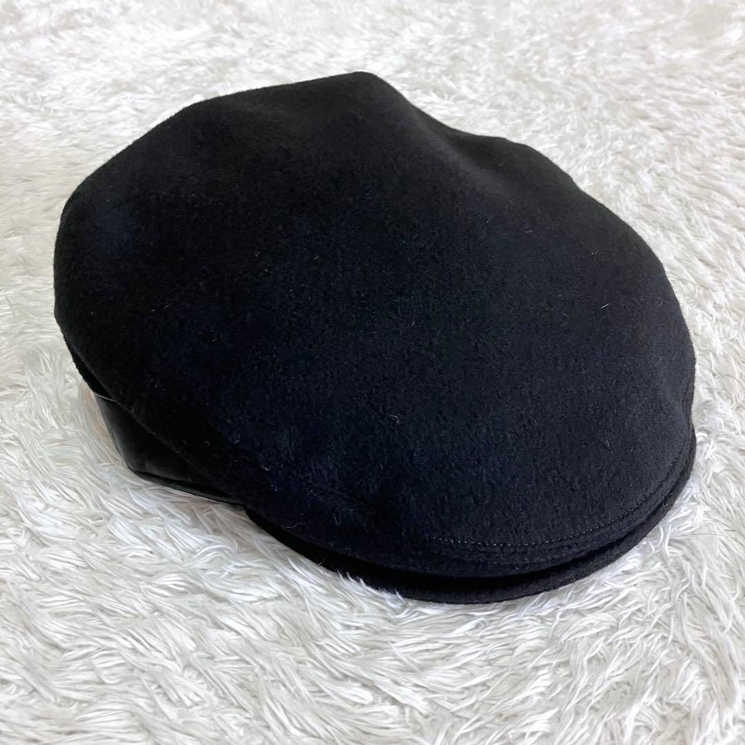 GUCCI 帽子 ベレー帽 ハンチング帽 GG柄 ブラック