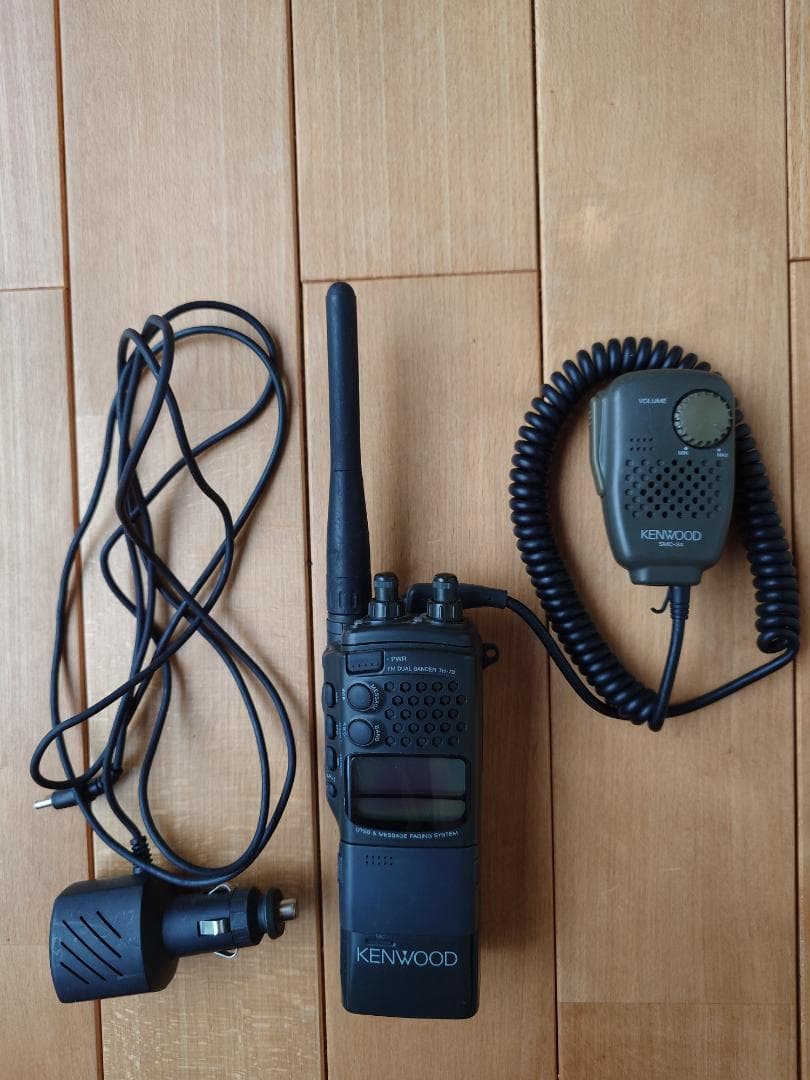 KENWOOD 受信機 TH-78 　ハンドマイク・シガーソケット電源付き