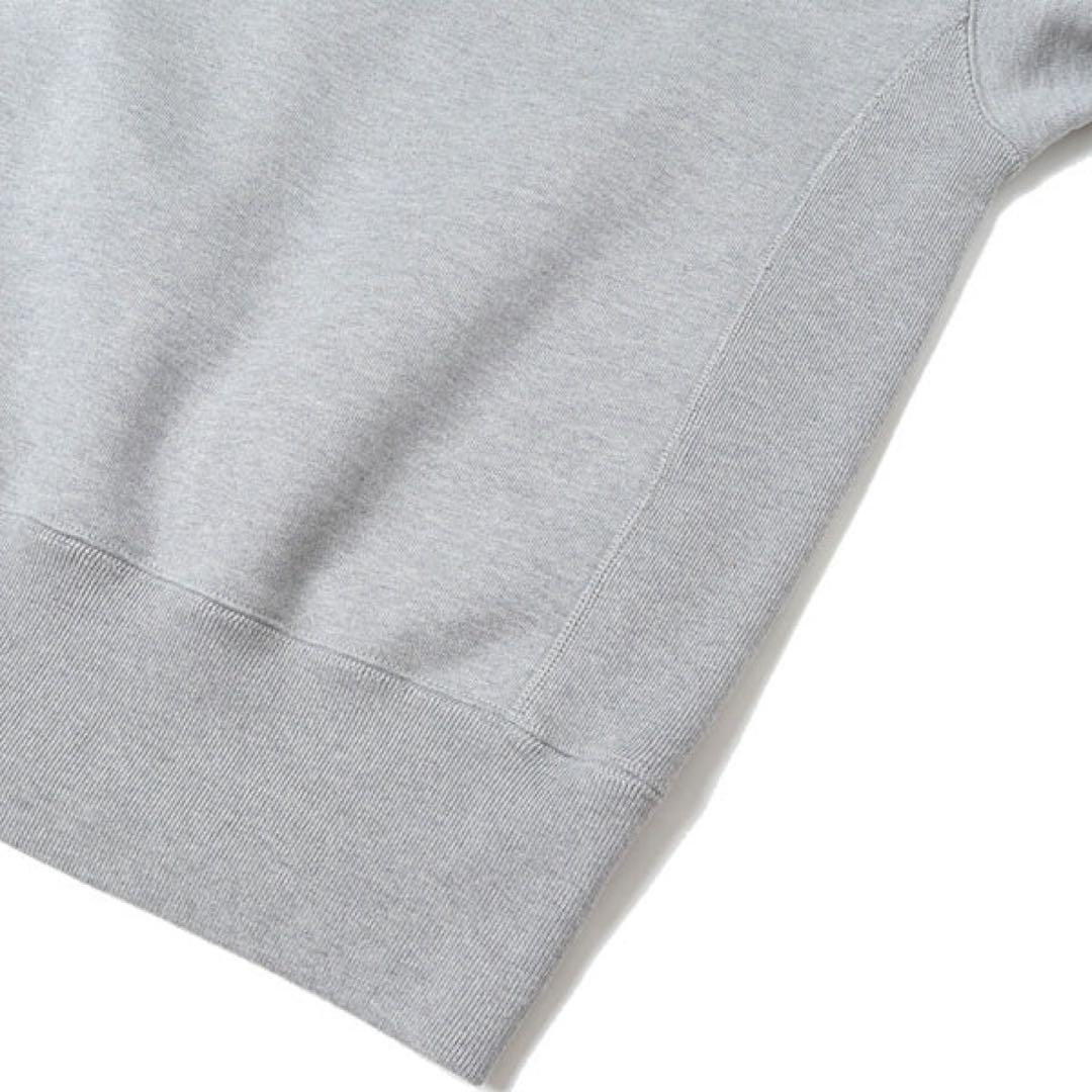 CIOTAスビンコットン吊り裏毛起毛クルーネック スウェットシャツ