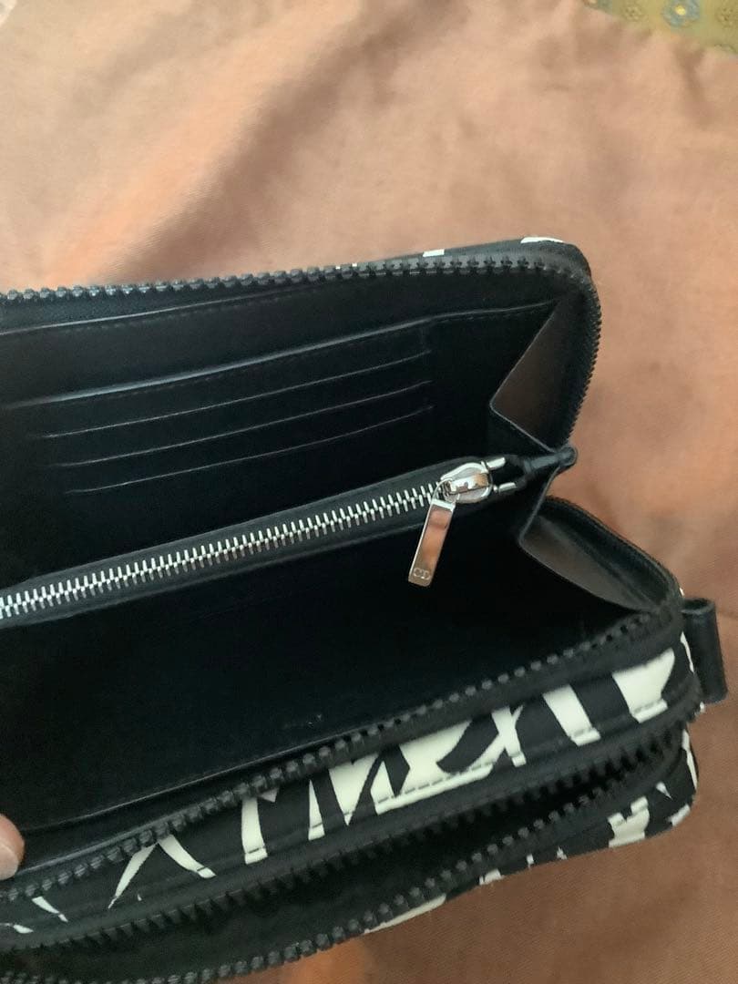 18aw Dior homme トライバル バッグ 黒×白