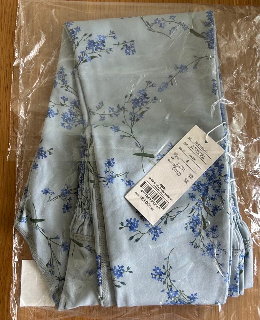 SUKALA 新品 スプリングフラワーシャーリングレギンス S 匿名 LAVA
