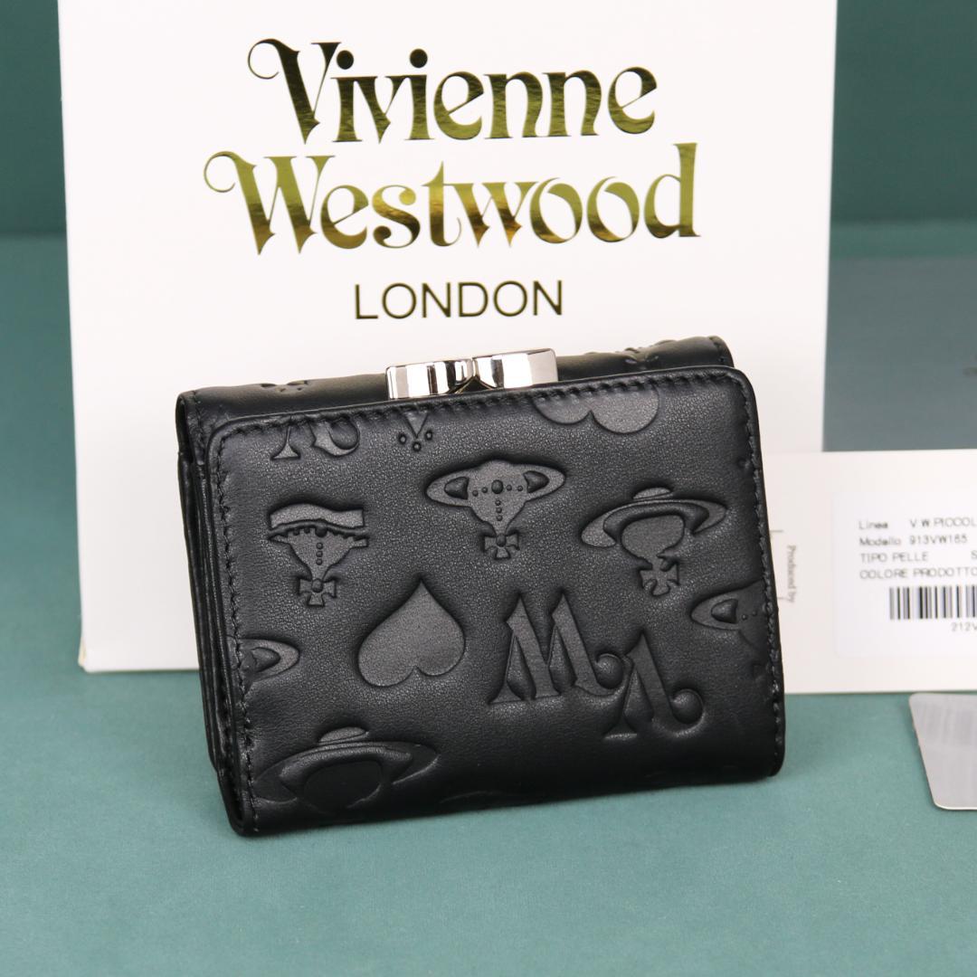 Vivienne Westwood ブラック名刺入れ　レディース　折りたたみ財布