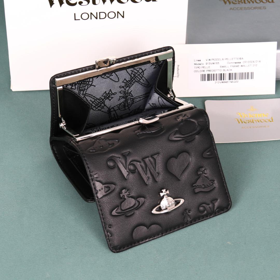 Vivienne Westwood ブラック名刺入れ　レディース　折りたたみ財布