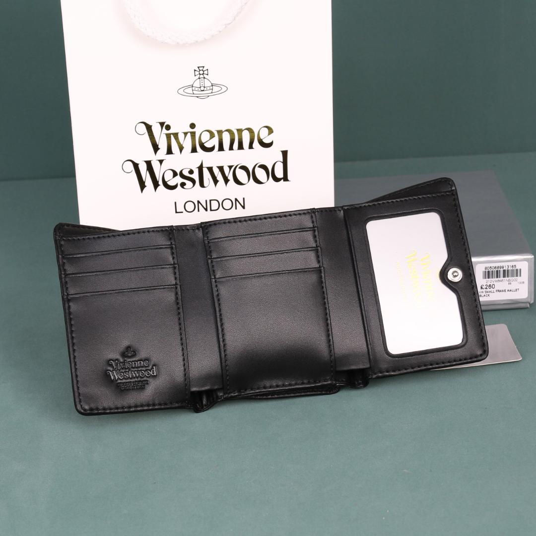 Vivienne Westwood ブラック名刺入れ　レディース　折りたたみ財布