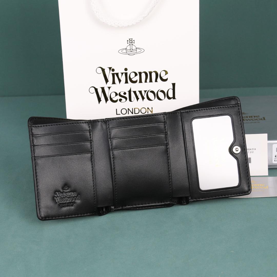 Vivienne Westwood ブラック名刺入れ　レディース　折りたたみ財布