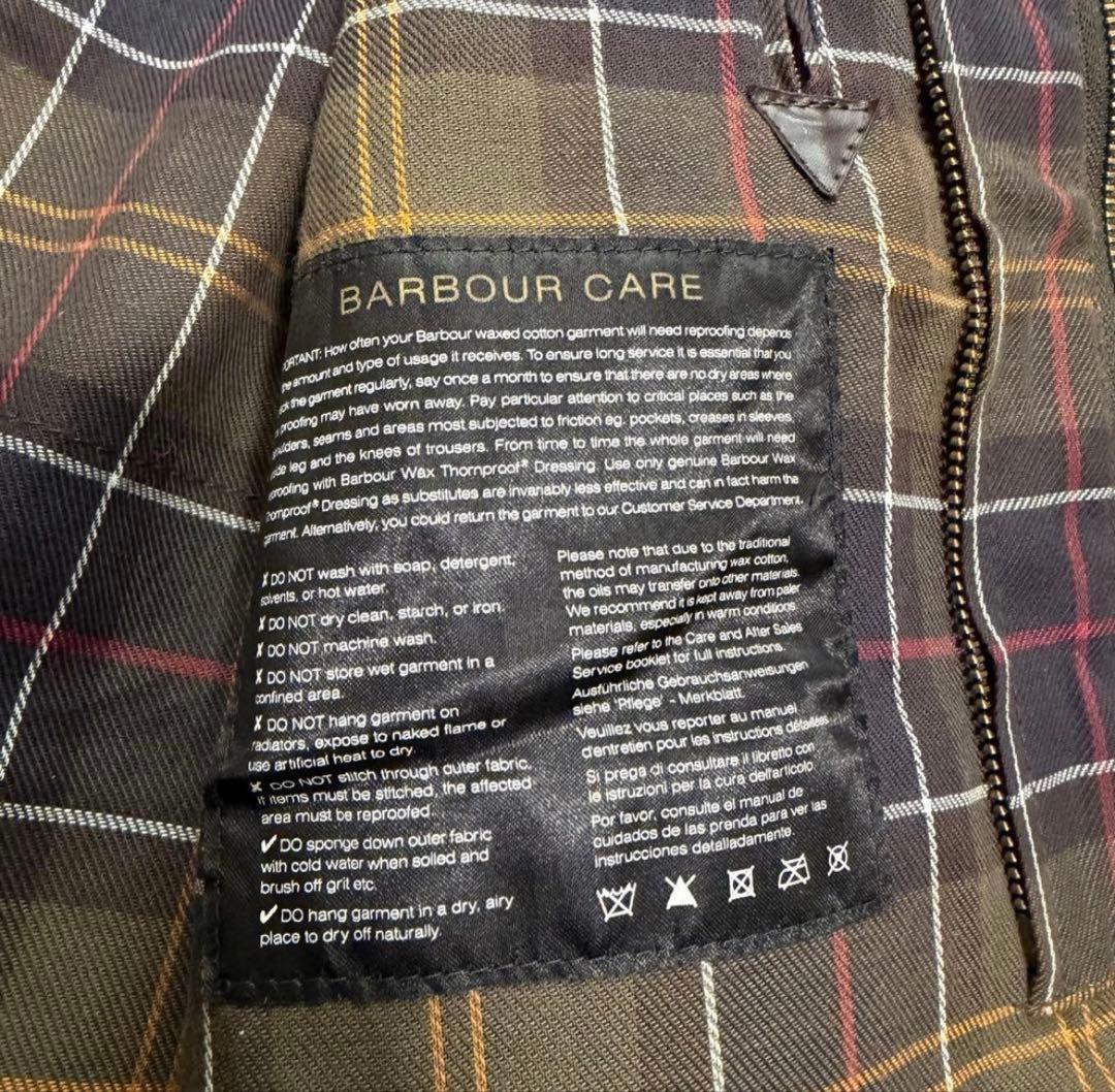 希少XLサイズ　バブアー　クラシックビューフォート　ワックスジャケット　ロゴ刺繍