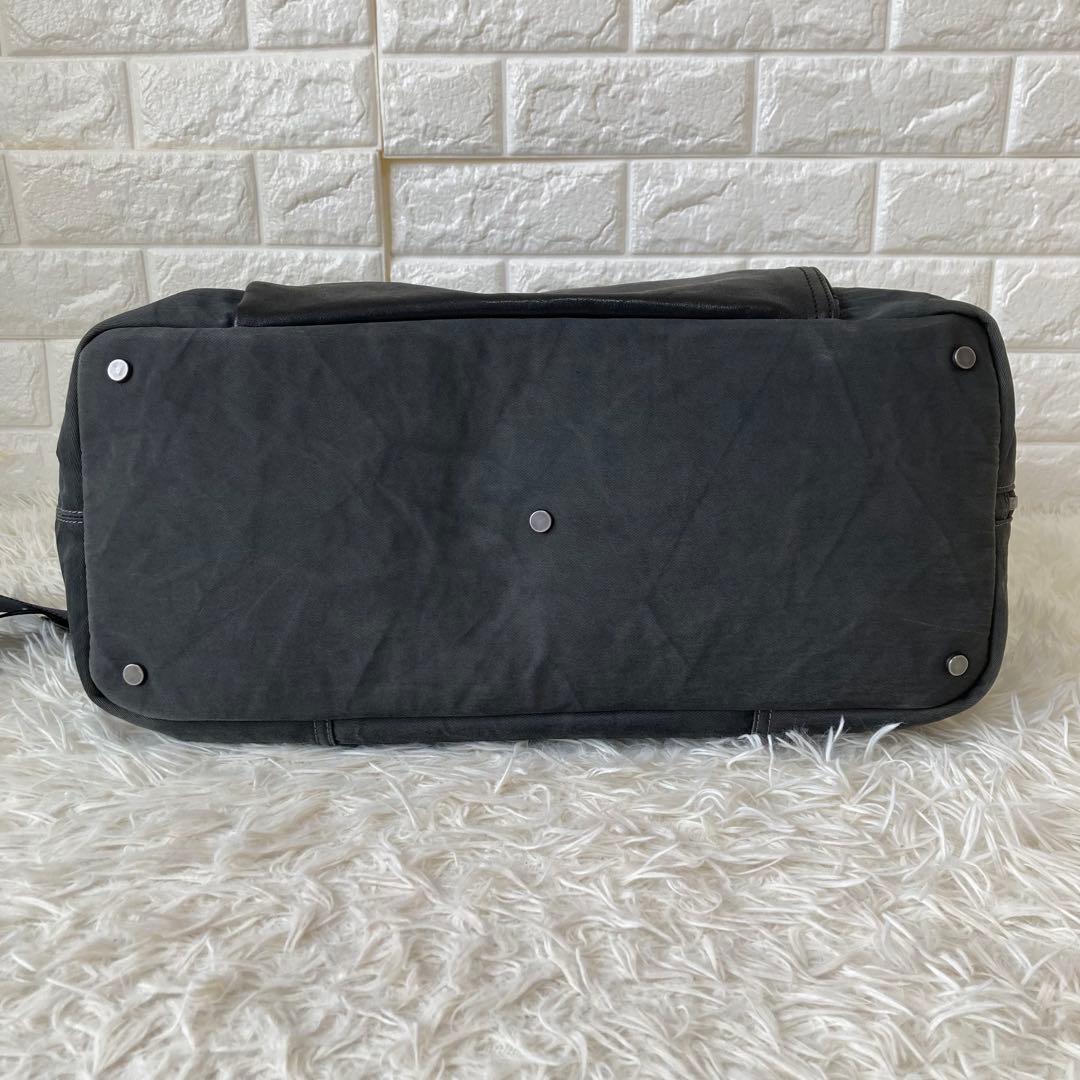 DIESEL✨2way キャンバス&レザー　ボストンバッグ　旅行カバン　大容量