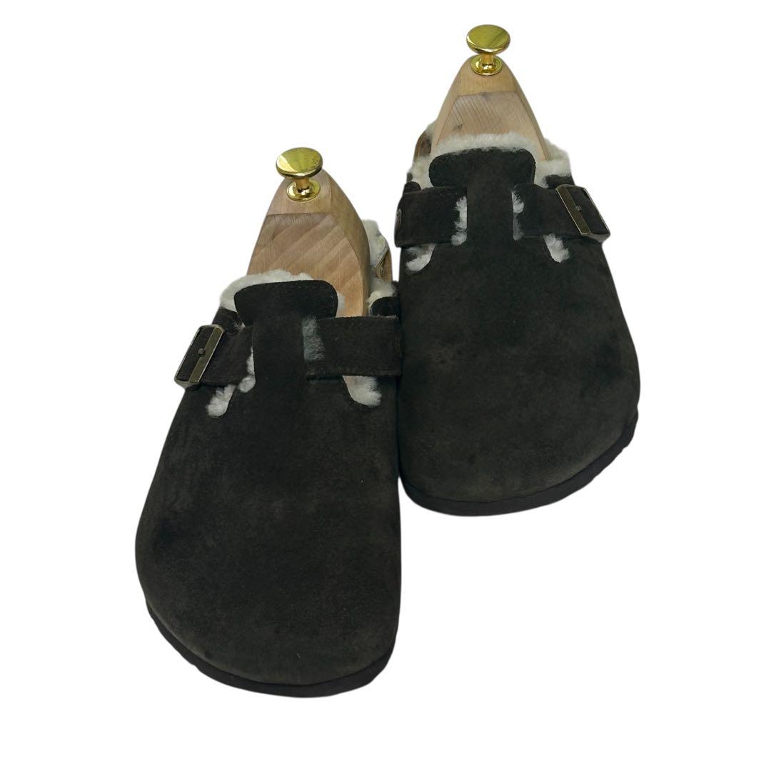 Casper ビルケンシュトック ボストン シアリングムートン ブラウン