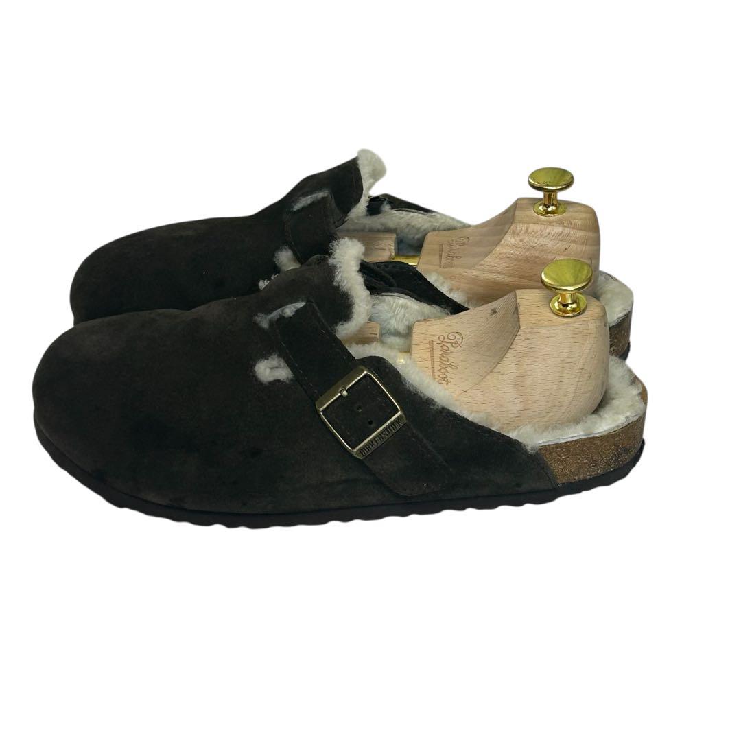 Casper ビルケンシュトック ボストン シアリングムートン ブラウン