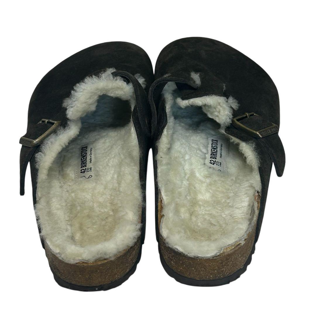 Casper ビルケンシュトック ボストン シアリングムートン ブラウン