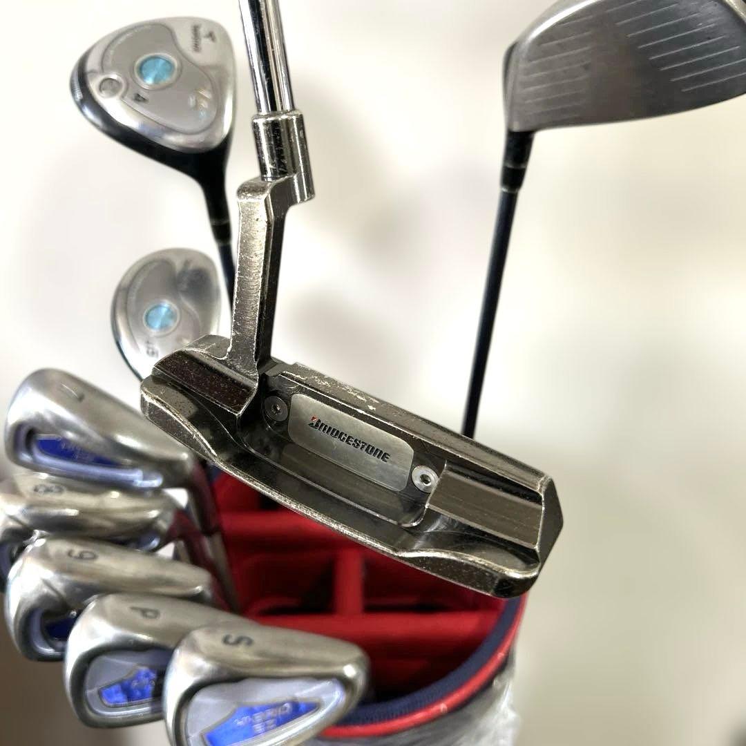 ブリヂストン＆ダンロップ　女性用ゴルフクラブ9本セット