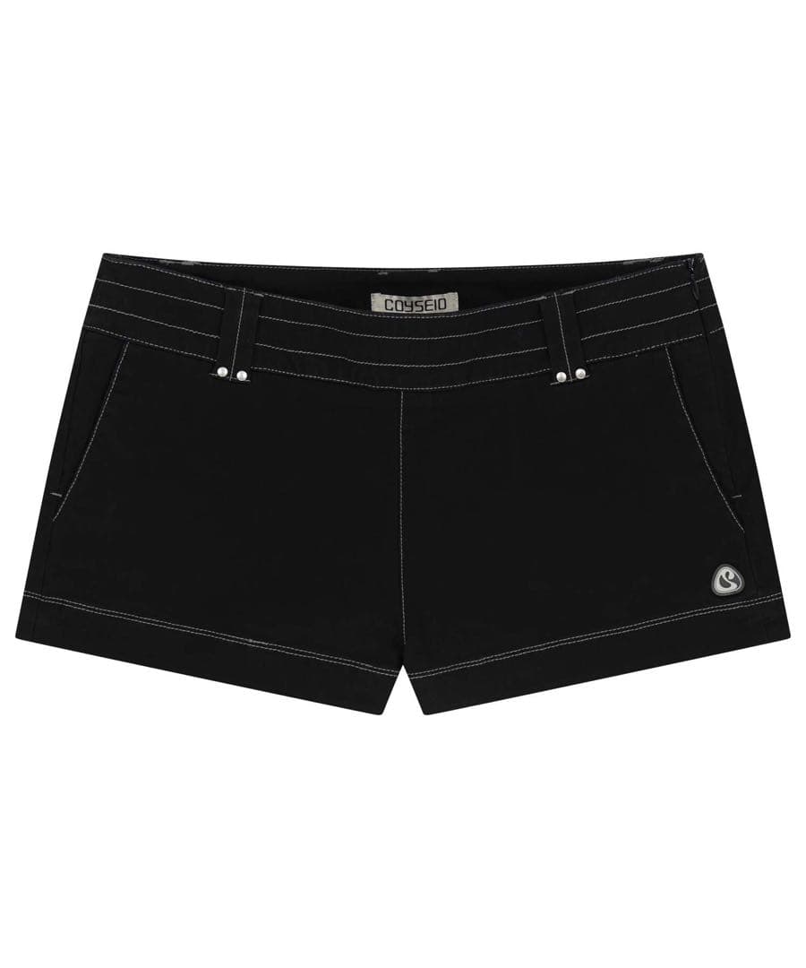 パンツ coyseio stud shorts black 0