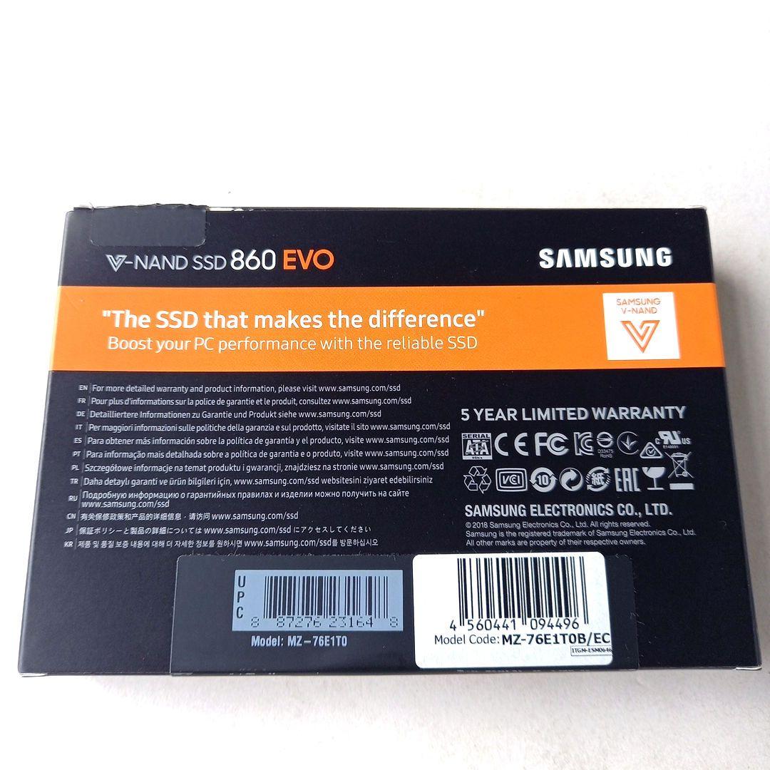 【新品未使用品】　Samsung 860 EVO 1TB SATA 2.5インチ