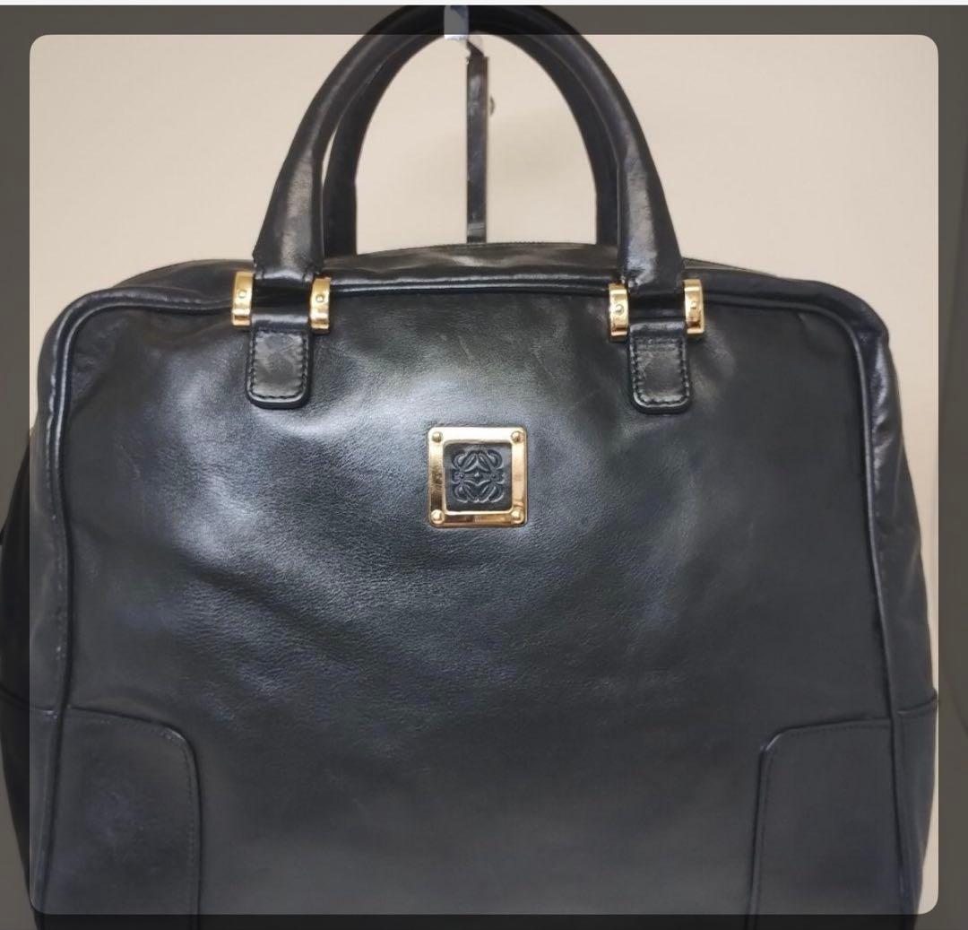 LOEWE ロエベ　アナグラム　ビジネスバッグ　ハンドバッグ　ブラック　レザー