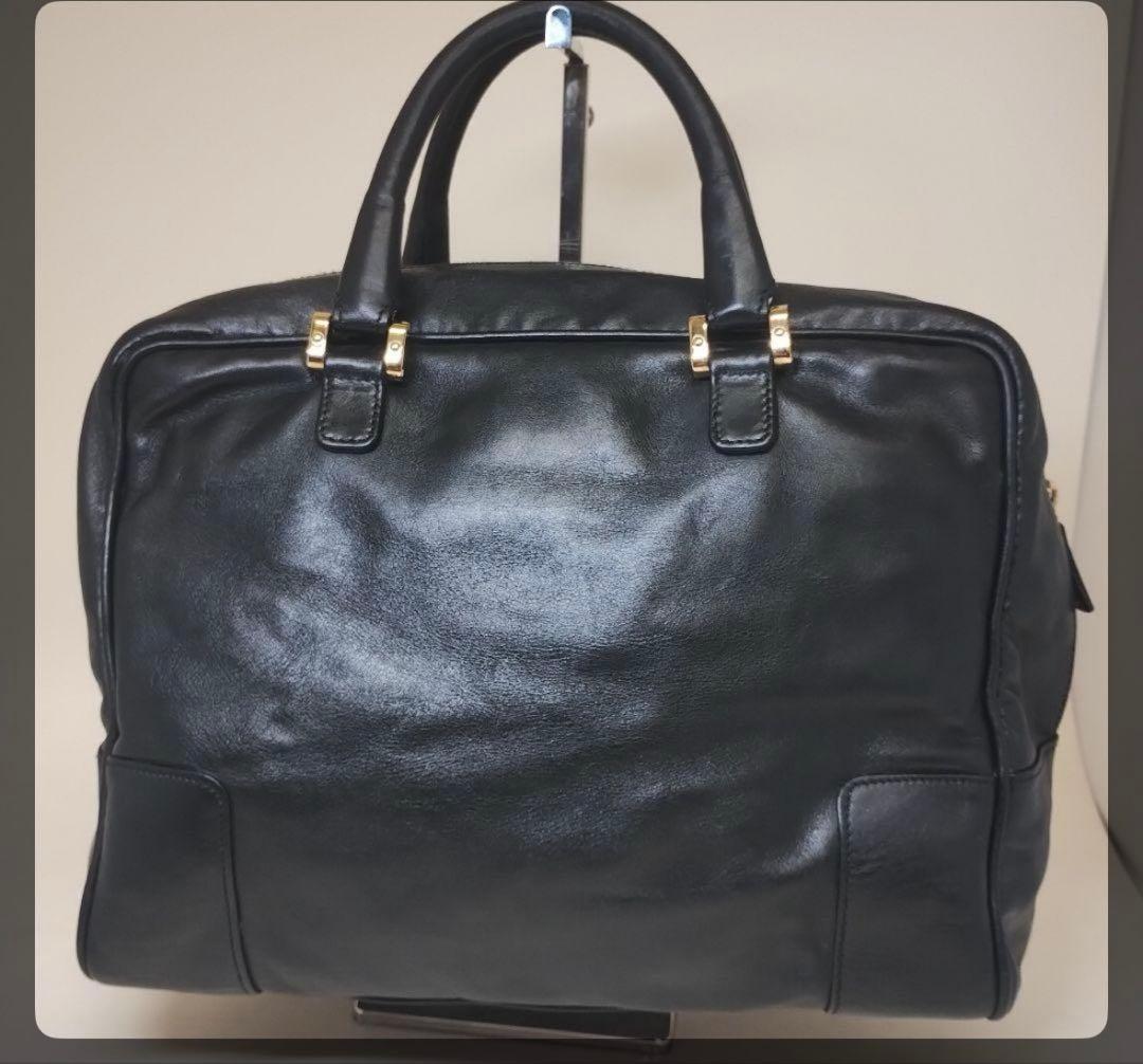 LOEWE ロエベ　アナグラム　ビジネスバッグ　ハンドバッグ　ブラック　レザー