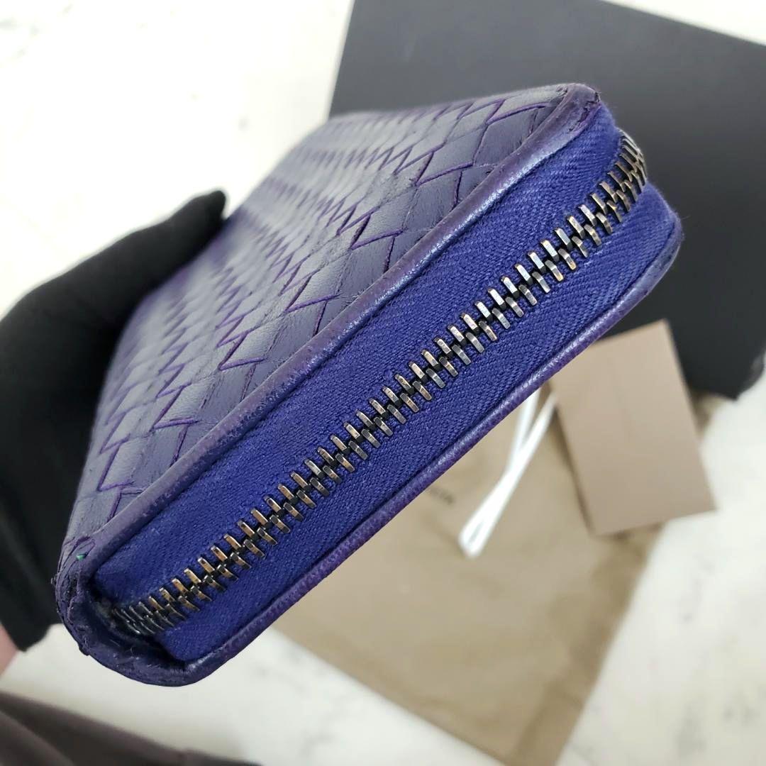 ボッテガヴェネタ 長財布 ラウンドファスナー 希少 イントレチャート 箱 袋付き