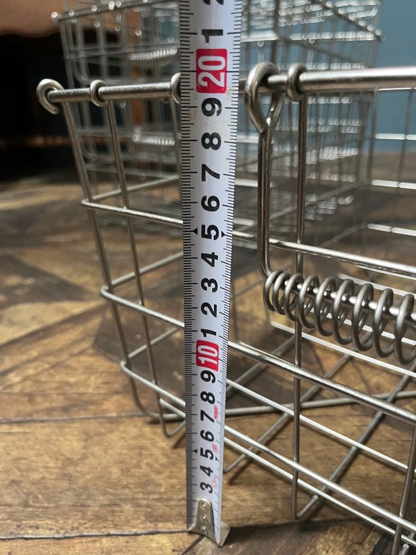 学校 給食かご ステンレス 10個 セット 昭和レトロ 収納 インテリア 当時物