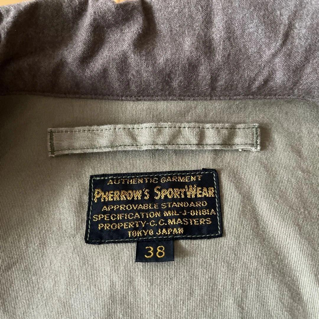 Pherrow's N-1 デッキジャケット　ビンテージカーキ　38