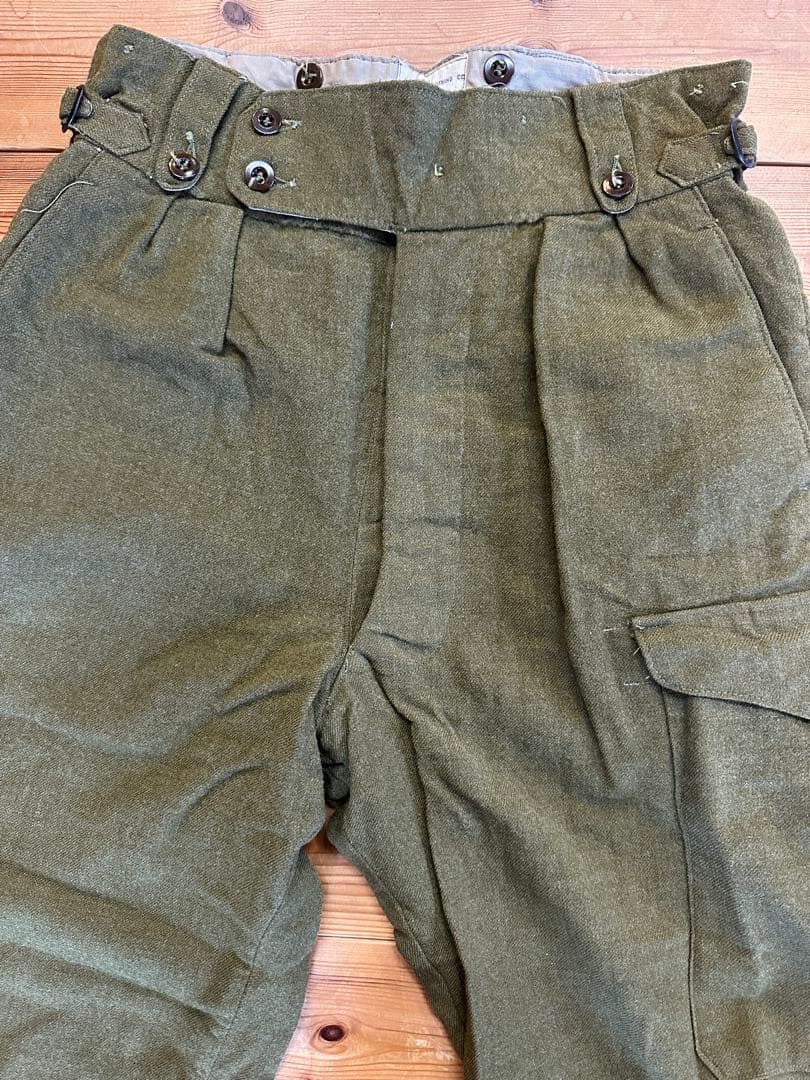 【W40cm】50年代 オーストラリア軍 ウール グルカパンツ ミリタリーパンツ