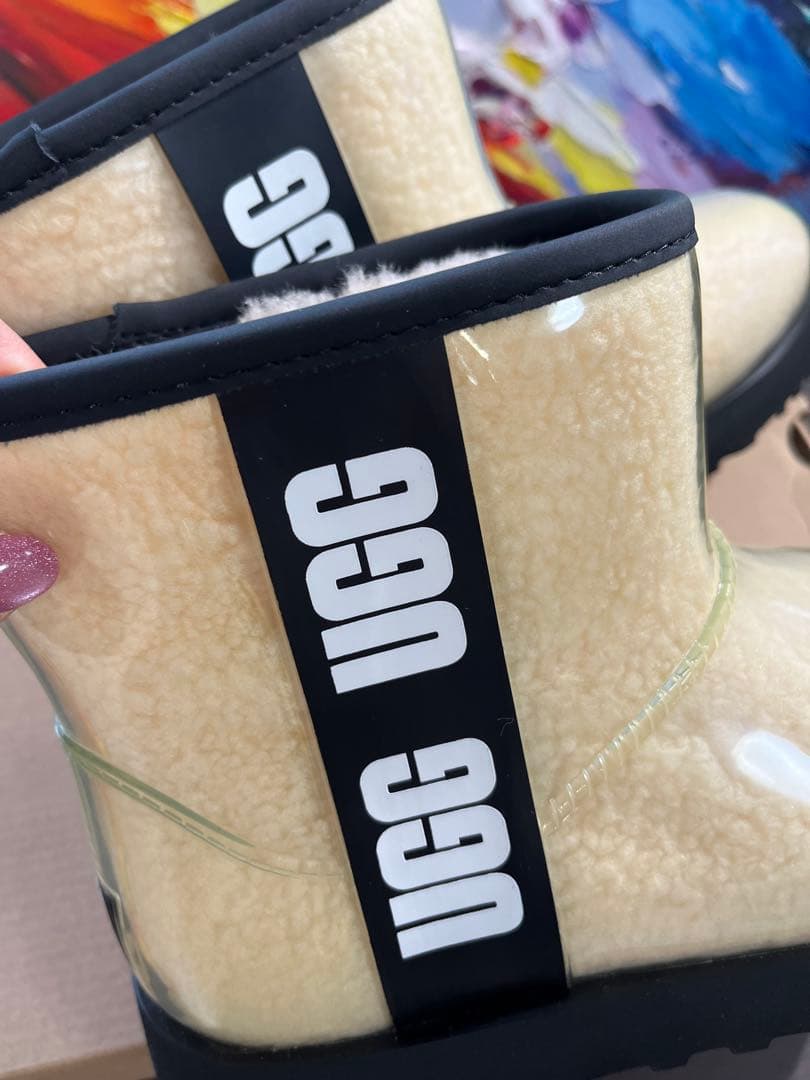 未使用　UGG ブーツ　CLASSIC CLEAR MINI 防水　24cm
