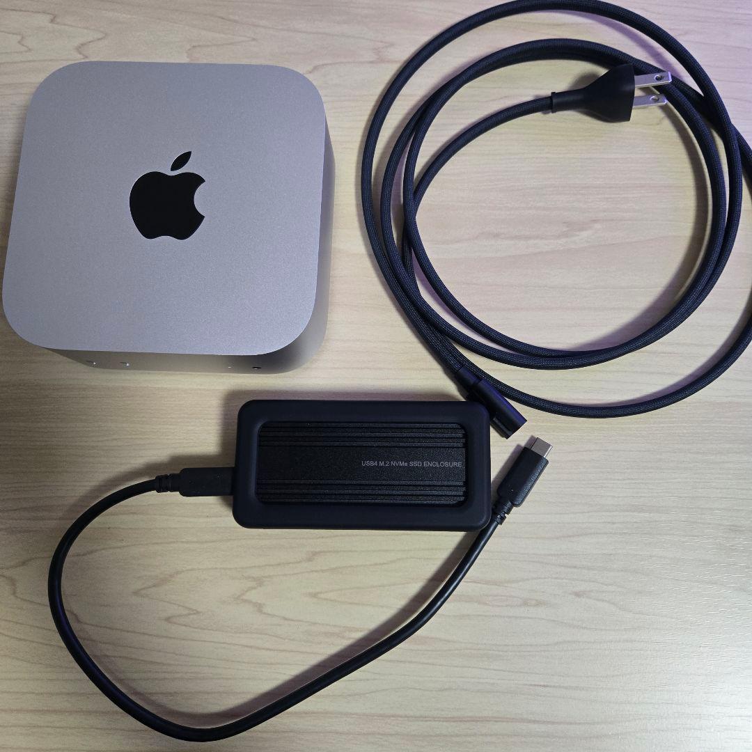 Mac mini M4 256GB 16GBメモリ 外付けSSD1TBセット