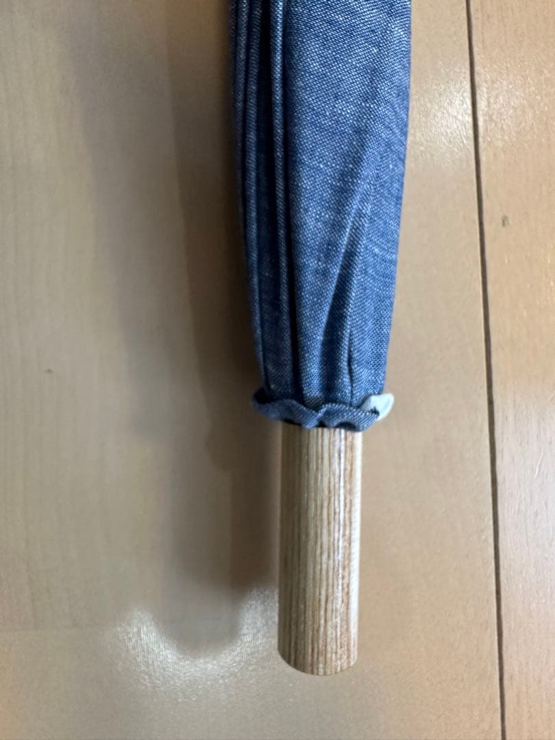 中川政七商店☆新品未使用しましま日傘☆ネイビーホワイトストライプ日傘☆晴雨兼用傘