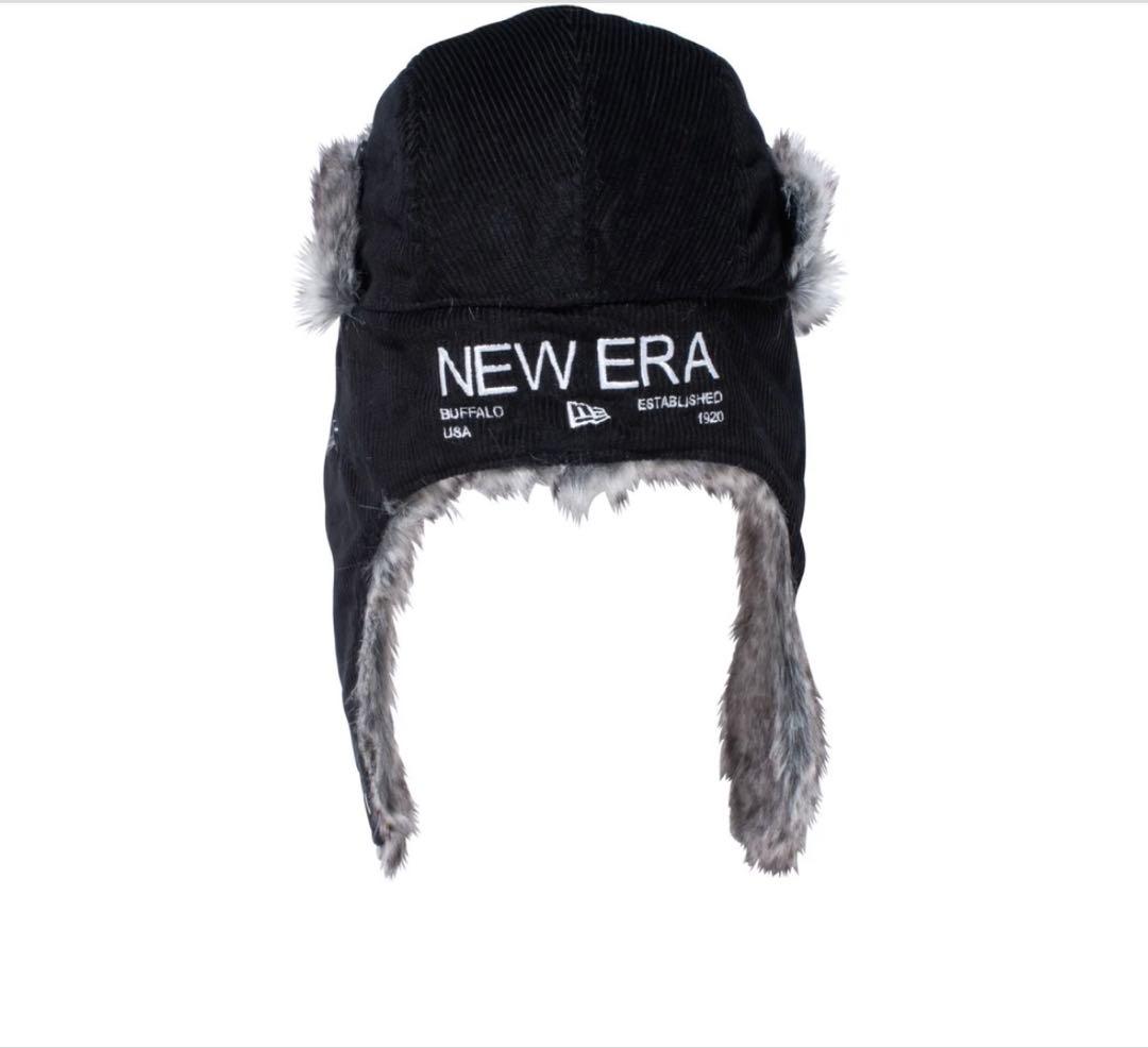NEW ERA ロゴフライトキャップ トラッパー コーデュロイ