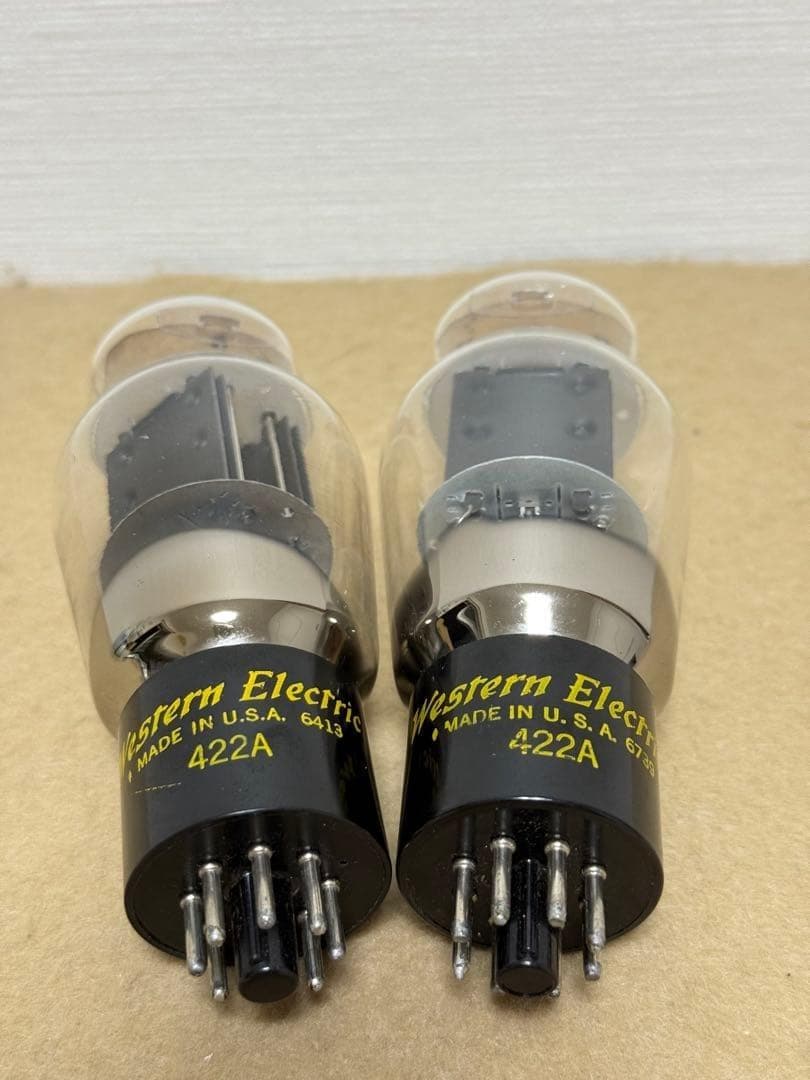 真空管　422A Western Electric 2本ペア
