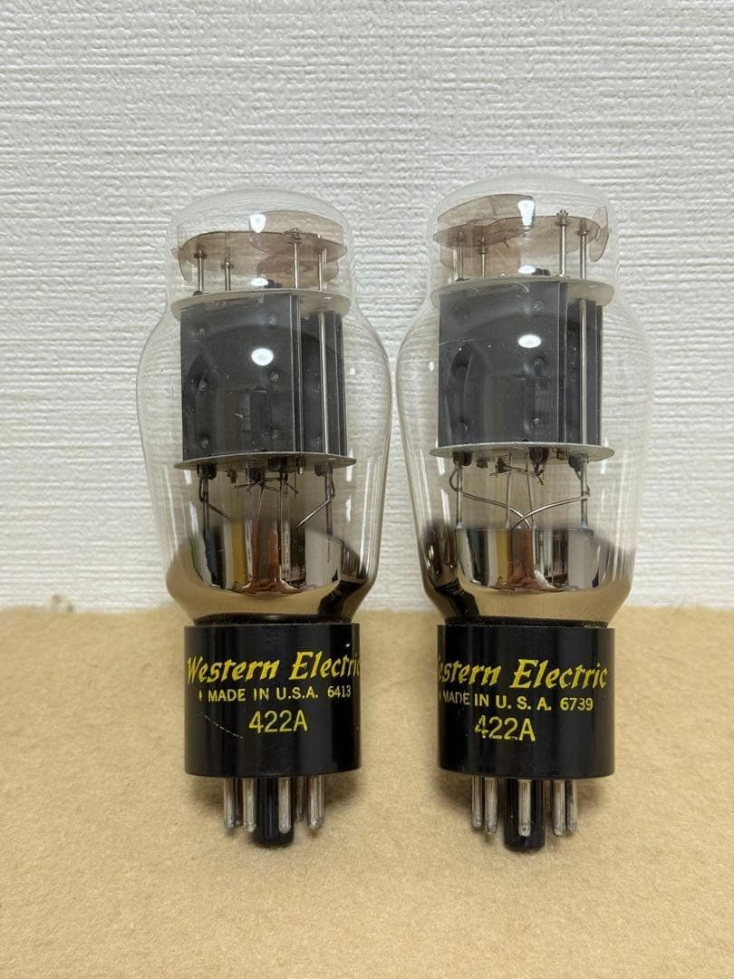 真空管　422A Western Electric 2本ペア
