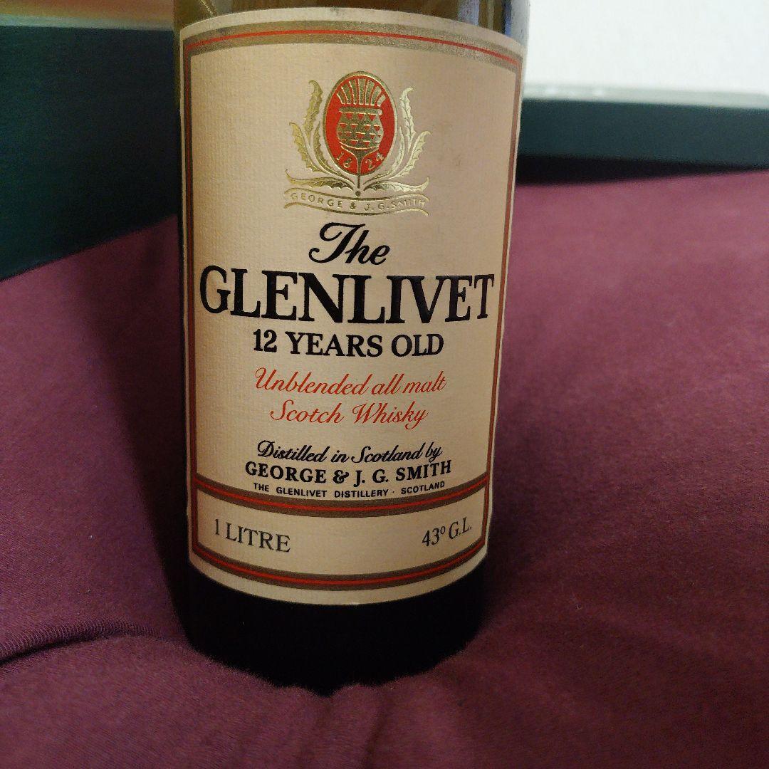 【未開栓】ザ・グレンリベット 12年 旧タイプ 木箱 パンフ付 古酒