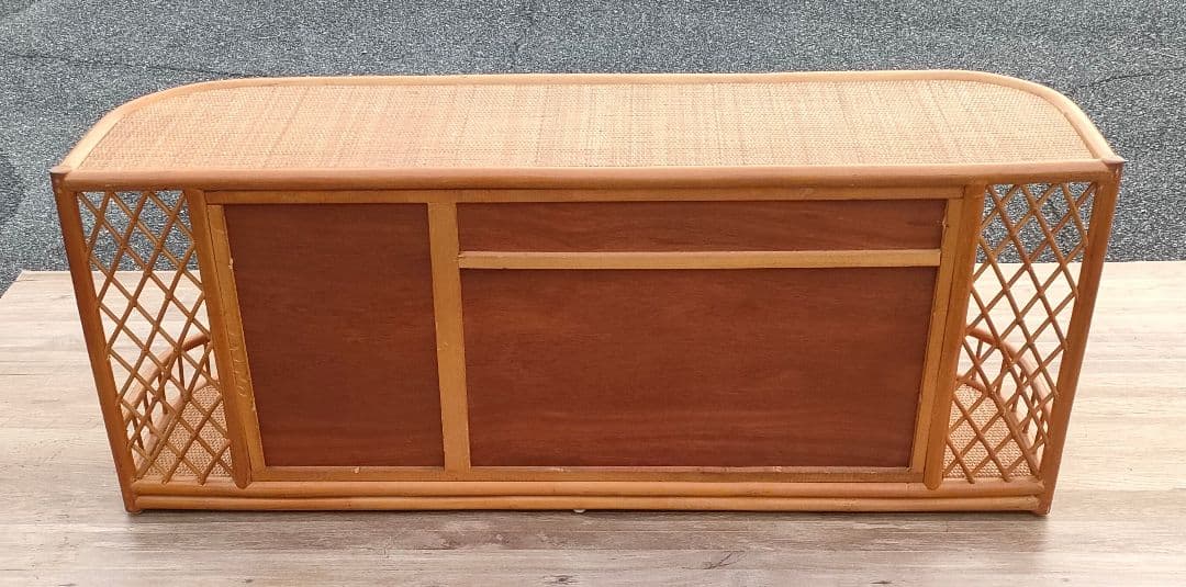 ant　[ビンテージ]ラタン キャビネット サイドボード 籐