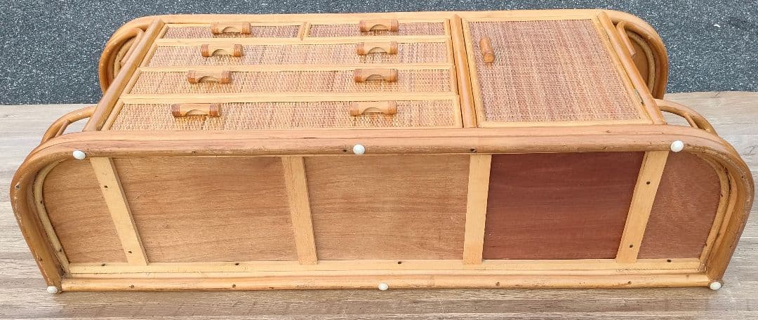 ant　[ビンテージ]ラタン キャビネット サイドボード 籐