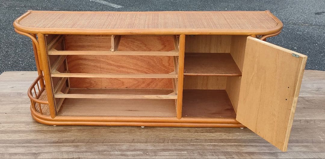 ant　[ビンテージ]ラタン キャビネット サイドボード 籐