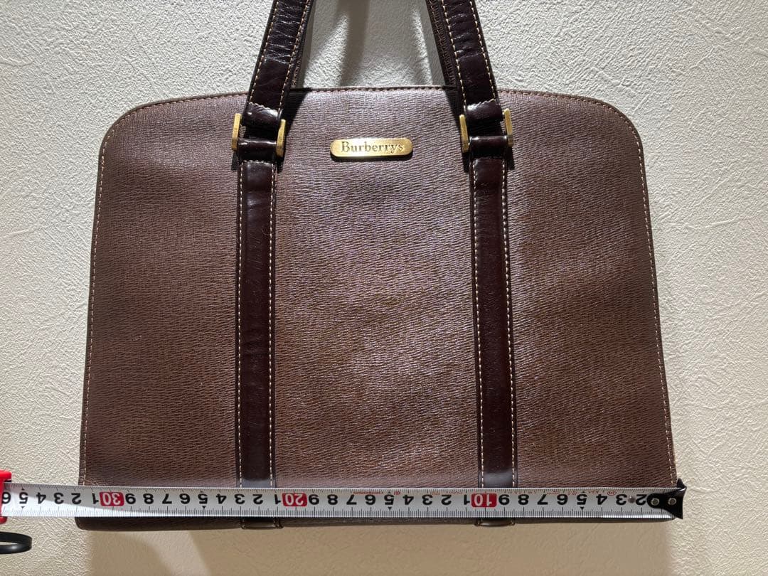 Burberrys バーバリーズ　ブラウンレザー バンドバッグ