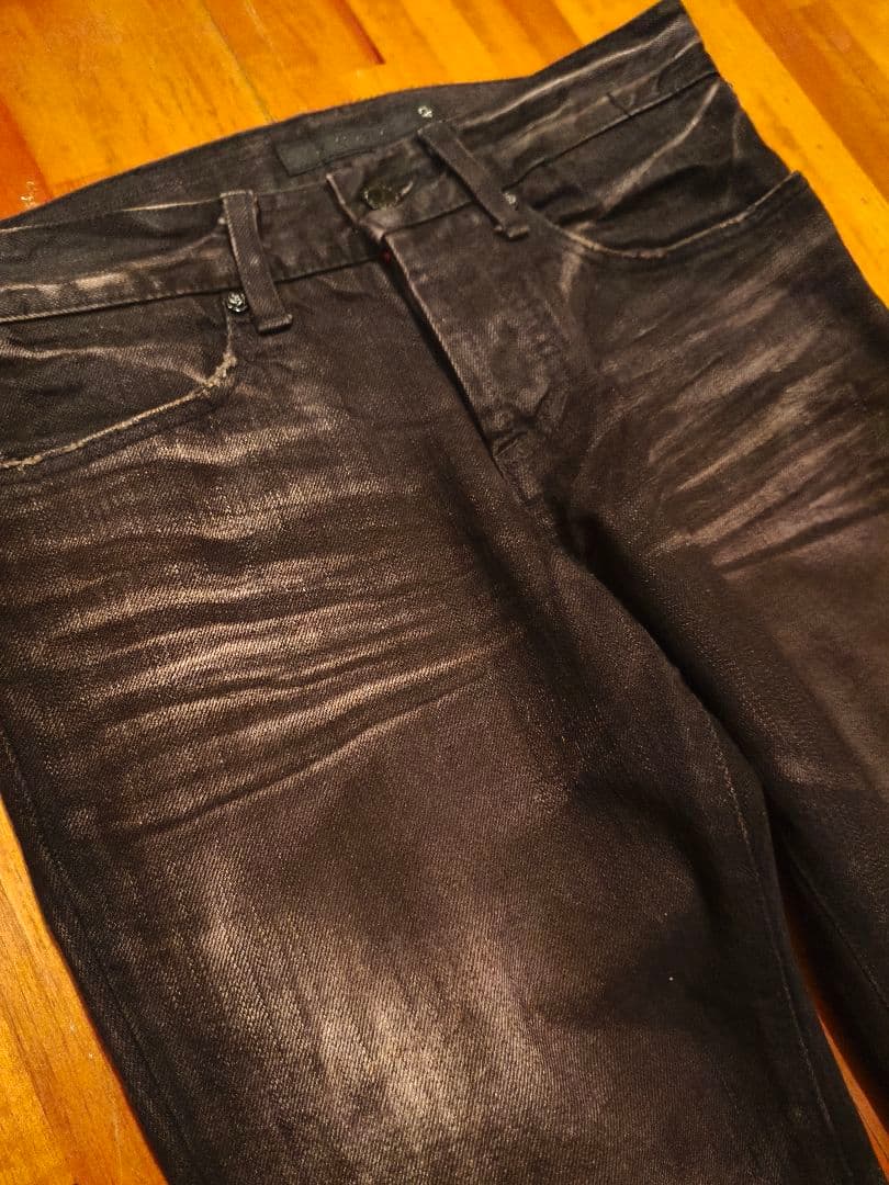 パンツ FUGA damaged black denim archive size:42