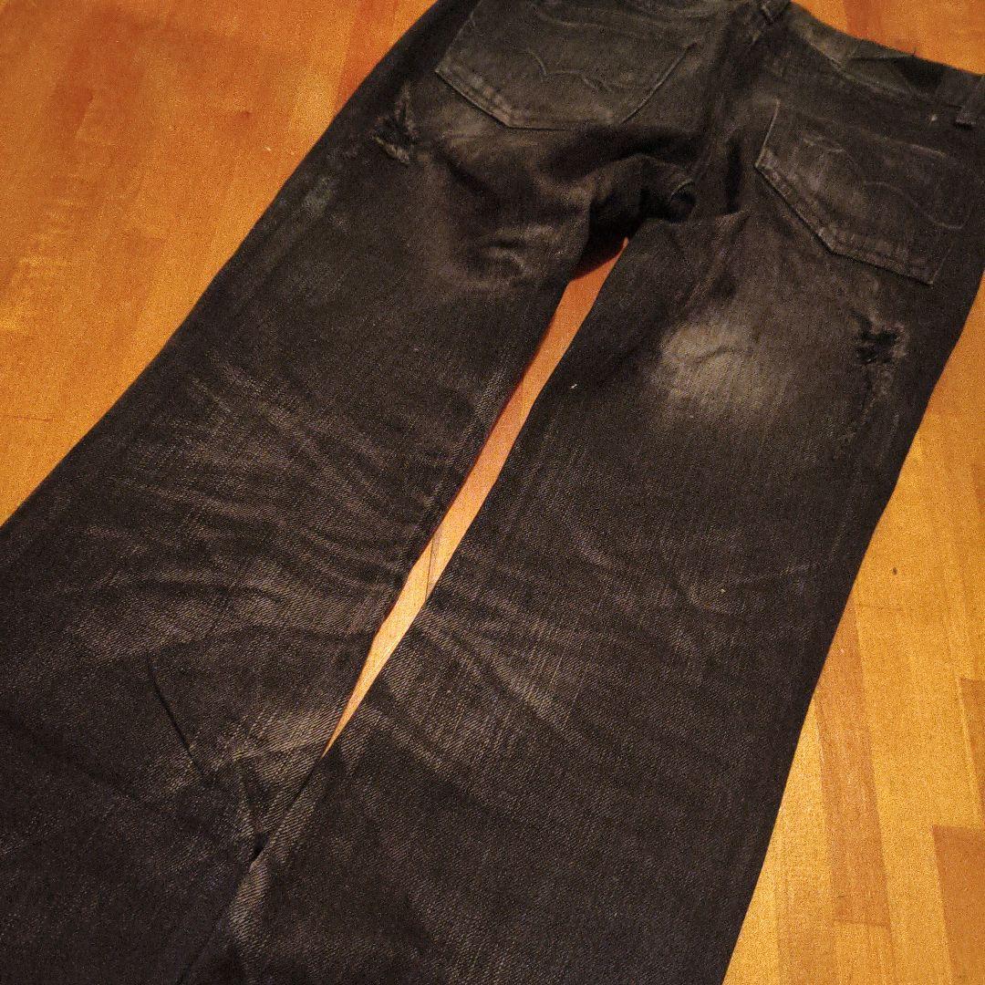 パンツ FUGA damaged black denim archive size:42