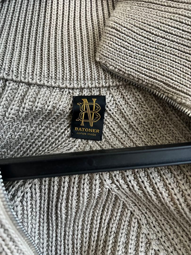 Batoner バトナー　ドライバーズニット　3 　ベージュ